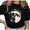 Black-1, variant on UNISHE Women's Grayscale Full Moon Copy Moon Joy Minimal Celestial Graphic Short Sleeve T-shirt Relaxed Fit