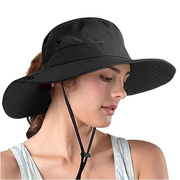 Women Wide Bucket Sun Hat UPF 50  Outdoor Fishing Hiking Garden Protection Hat