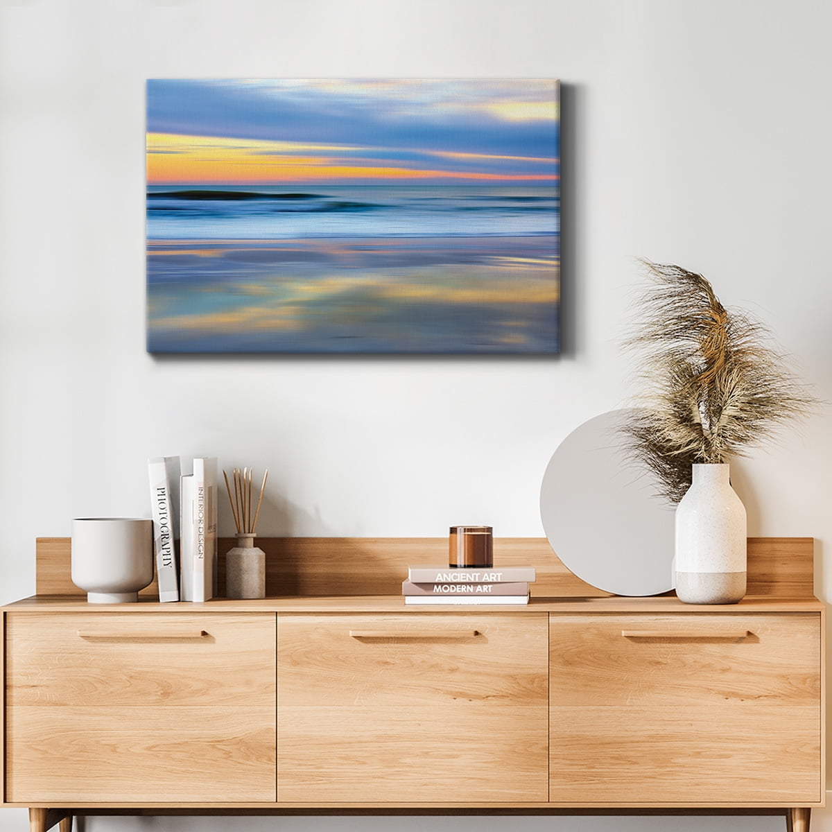 Wexford Home Pastel Sunset Premium Gallery Wrapped Canvas, 12" x 18" - Ready to Hang