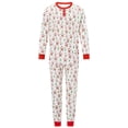 thumbnail image 2 of Pijamas navideños familiares a juego, camiseta con estampado de árbol de Papá Noel y pantalones, ropa de dormir para estar en casa., 2 of 9