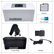 Global Care Market Portable Medicine Refrigerator and Insulin Cooler with Carrying Case, White, 1 Count