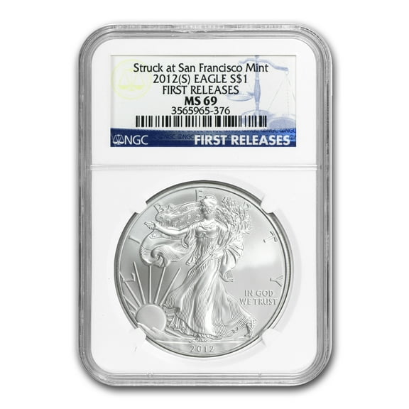 2012 (S) American Silver Eagle MS-69 NGC (First Releases)