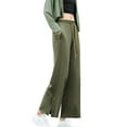thumbnail image 5 of Women's Quick Dry Hiking Pants-Lightweight Waterproof Elastic Waist Jogger Pants for Travel Trendy and Casual Army Green L, 5 of 9