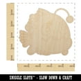 thumbnail image 2 of Kawaii Anglerfish Wood Shape Unfinished Piece Cutout Craft DIY Projects - 4.70 Inch Size - 1/4 Inch Thick, 2 of 7