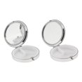 thumbnail image 4 of lionlar 2 Pieces Vitamin Medicine Tablet Box Pill Storage Cases Round 3 Slots, 4 of 7