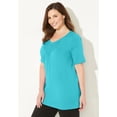 thumbnail image 3 of Catherines Women's Plus Size Suprema Pintuck Tee, 3 of 6
