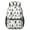 White Pattern, variant on Bigfoot and Silhouette White Pattern 17" School Backpacks for Teens,Waterproof Oxford Fabric,S-Shape Padded Straps for School,Travel,Hiking,Camping