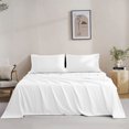 thumbnail image 4 of Qatan Twin Size Microfiber Sheet Set - 3 Piece Bed Sheet Set - Fitted Sheet with 16 Inch Deep Pocket, Flat Sheet, 1 Pillowcase, 4 of 11