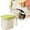 Green, variant on Food Storage Container with Handle, 5.11x3.54in Airtight Cereal Dispenser with Lid, Clear Kitchen Canister for Flour, Sugar, Rice, and Dry Goods