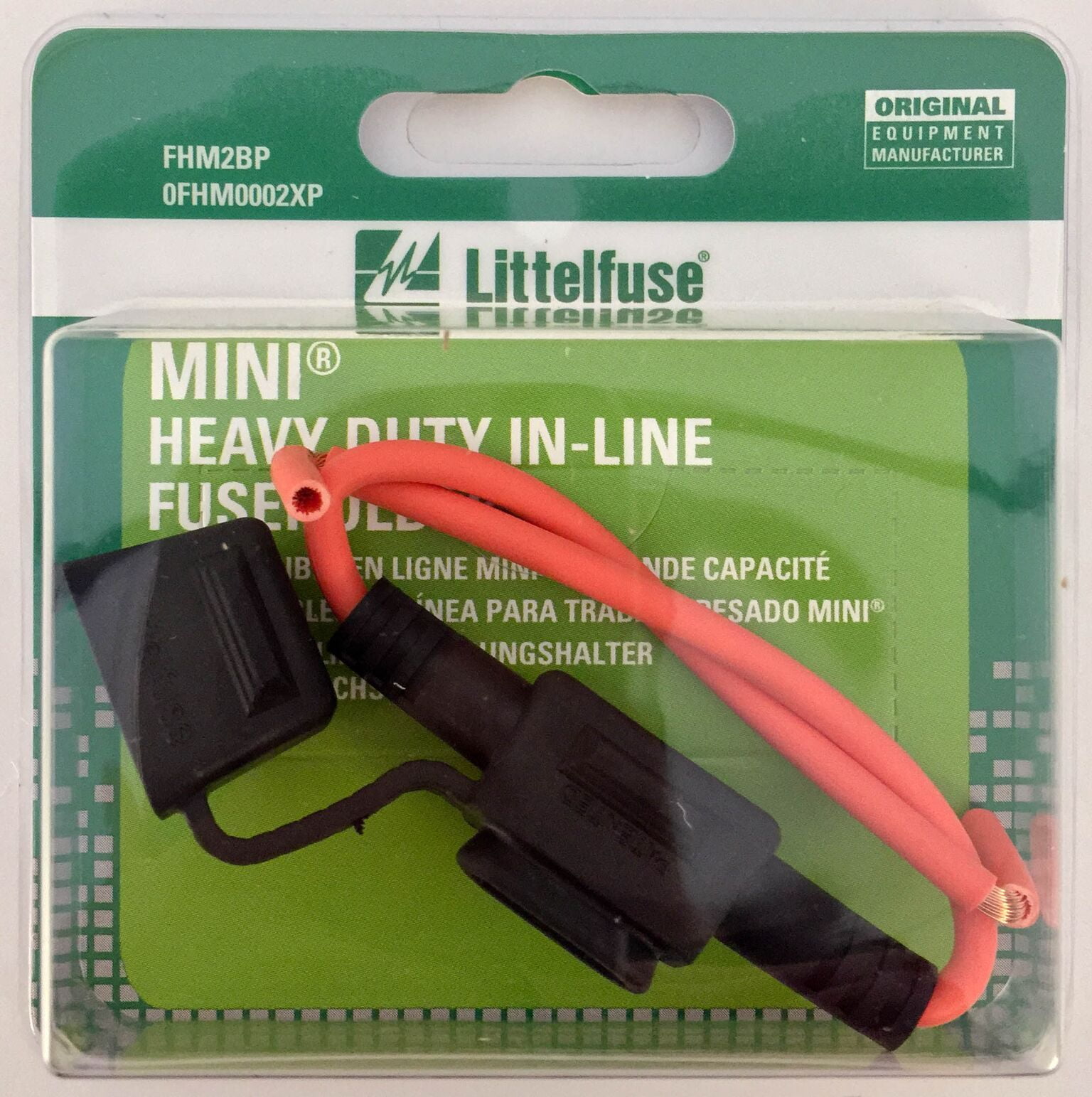 Littelfuse Inc. 0FHM0002XP Fuse Holder Mini Blade Fuse; Two 4 Inch 12