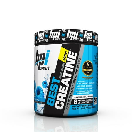 BPI Sports Best Creatine Powder, Blue Raspberry, 50 (Best Way To Have Creatine)