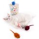 thumbnail image 1 of Juguete interactivo para gatos: ratón con cola peluda, juguetes de lana para gatos para que los gatitos hagan ejercicio en interiores y exteriores, 1 of 7