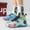 Blue Yellow, variant on Men's Fashion Sneakers Breathable Running Shoes with Arch Support - Non Slip Sport Shoes for Basketball & Everyday Wear - Ideal Gift for Men