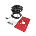 thumbnail image 4 of LOVIVER Kit de Système de Levage de Routeur M8 Plaque de Base pour Scie de Table de Routeur Bancs de Menuiserie pour Couper les Fentes Rebords Planche Rouge Base Noire, 4 of 8