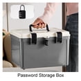 thumbnail image 2 of 3 Digit Password Lock Safe Box Home Cash Passport Document Handheld Storage Box ,Office Key Storage, 2 of 6