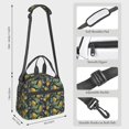 thumbnail image 2 of Fuzoiu Citrus Fruits Elegant Lemons Print Insulated Lunch Bag for Women Men Large Reusable Lunch Box Adult Leakproof Portable Cooler Tote Bags for Work Picnic, 2 of 7