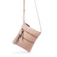thumbnail image 2 of Leather Small Crossbody Purses for Women Travel Cross Body Bags Lightweight with Adjustable Shoulder Strap Large Capacity Solid Color Pink, 2 of 3