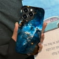 thumbnail image 6 of Punmada Compatible with iPhone 14 Pro Glossy Case For Girl Boy Full Body Protective Hard Shell Esthetics Pattern Deep Starry Sky Nebula Blue, 6 of 7