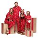 thumbnail image 2 of Pijamas navideños a juego para la familia, ropa de dormir roja con capucha para madre e hija, padre e hijo, 2023, 2 of 4