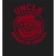thumbnail image 4 of Uncle Bringer Of Snacks Adult Black Crew Neck Short Sleeve Tee-Small, 4 of 4