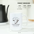 thumbnail image 5 of 15 fl oz Ceramic Mug, Country Kitchen, Cow on White, Dishwasher & Microwave Safe, 5 of 5