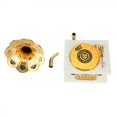 thumbnail image 4 of Joyas retro Cajas de música con cajón Fonógrafo Forma Caja musical con caja de almacenamiento de joyas de trompeta de oro Ornamento de escritorio decoración para el hogar (1 #) EOTVIA No, 4 of 5