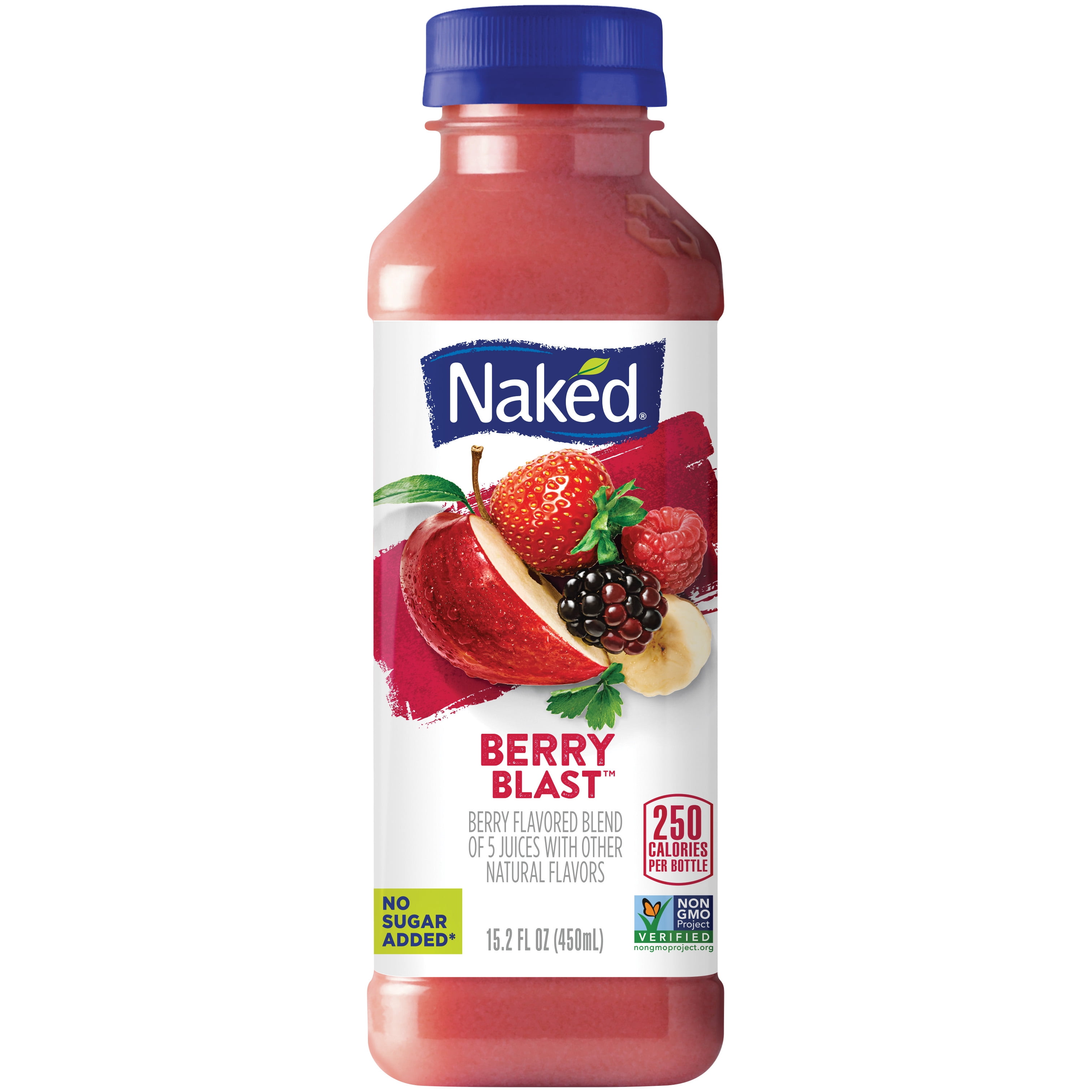 Naked Juice Fruit Smoothie Berry Blast 152 Oz Bottle 