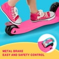 thumbnail image 6 of Kidlove Kids Kick Scooter with 3 Light Up Wheels and 4 Adjustable Height, for 3-12 Years Old Children, Pink, 6 of 6