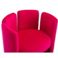 thumbnail image 5 of Guyou Modern Barrel Side Chair, Cute Upholstered Velvet Accent Chair with Back for Living Room Bedroom Children's Room Reception Room, Rose, 5 of 9