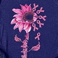 thumbnail image 5 of Chemises de Sensibilisation au Cancer du Sein pour Femmes Col Rond Imprimé Graphique Manches Courtes Blouse Décontractée Tunique d'Été Ample, 5 of 5