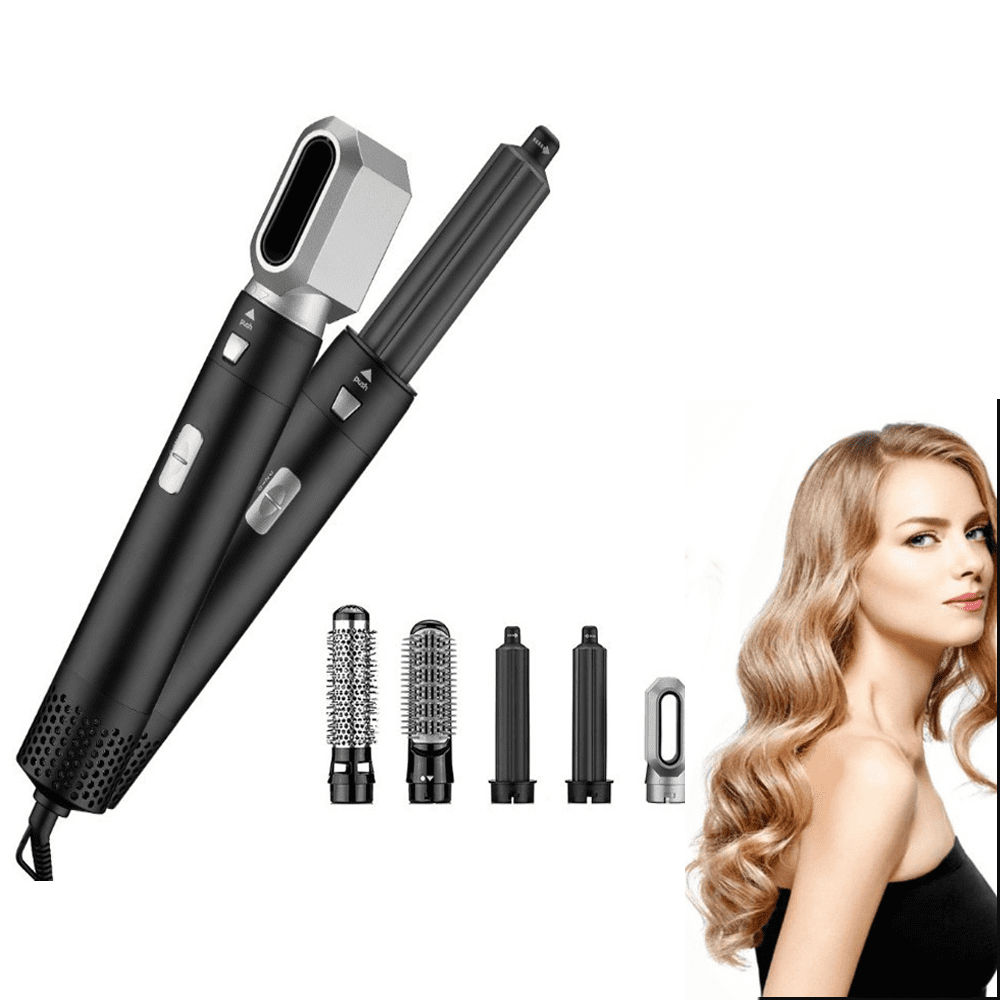 Junsice 5 In 1 Hair Electric Hair Styler Hair Dryers Curler Straighteners Blow Dryer Brush Dry Set