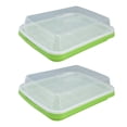 thumbnail image 1 of Sprouting Tray, Dense Small Holes Seed Tray Transparent Lid  For Household For Courtyard For Kitchen, 1 of 8