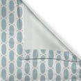 thumbnail image 6 of Ambesonne Blue Valance & Curtain, Vintage 60s Round Chain, 55"x36", Pale Blue White, 6 of 6