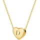 thumbnail image 1 of Delicado collar inicial con letras de la A a la Z 26 collar con colgante de corazón del alfabeto, regalo del día de San Valentín para ella, collar personalizado chapado en oro para niñas y mujeres Xemadio LRWJ197-4, 1 of 5