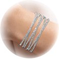 thumbnail image 1 of HSHDLDF Multilayer Rhinestone Cuff Bracelet For Women Silver Layered Crystal Wrap Bracelet Sparkling Bridal Bracelet Jewelry For Prom Party Wedding, 1 of 7