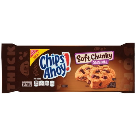 (2 Pack) Nabisco Chips Ahoy! Soft Chunky Original Cookies, (The Best Soft Chocolate Chip Cookies)