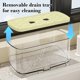 thumbnail image 5 of Organizador de Fregadero de Cocina Acrílico Qazbgdl | Soporte de Doble Capa para Esponjas y Trapos de Cocina | Estante de Almacenamiento para Encimera para Esponjas, Cepillos y Utensilios | Blanco o, 5 of 6