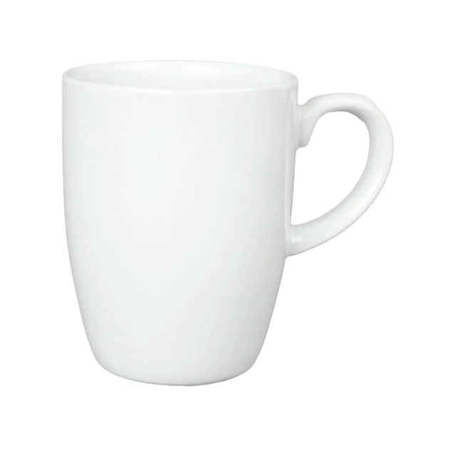 Juego 12 Tazas De Cerámica Blanca 350 Ml Santa Anita