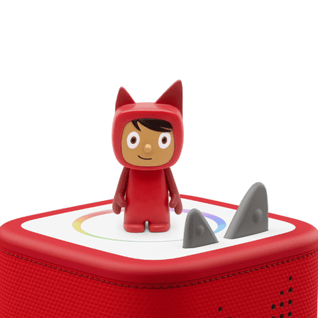 tonies Red/Medium Creative Audio Toy Figurine - Record and Upload up to 90 Minutes of Your Own Stories and Songs, Age Group 3 