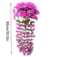 thumbnail image 2 of Guirnalda de flores artificiales para colgar en la pared, simulación de vid floral, oficina en casa, flor falsa, ratán, púrpura kenally HA8140-06B, 2 of 6