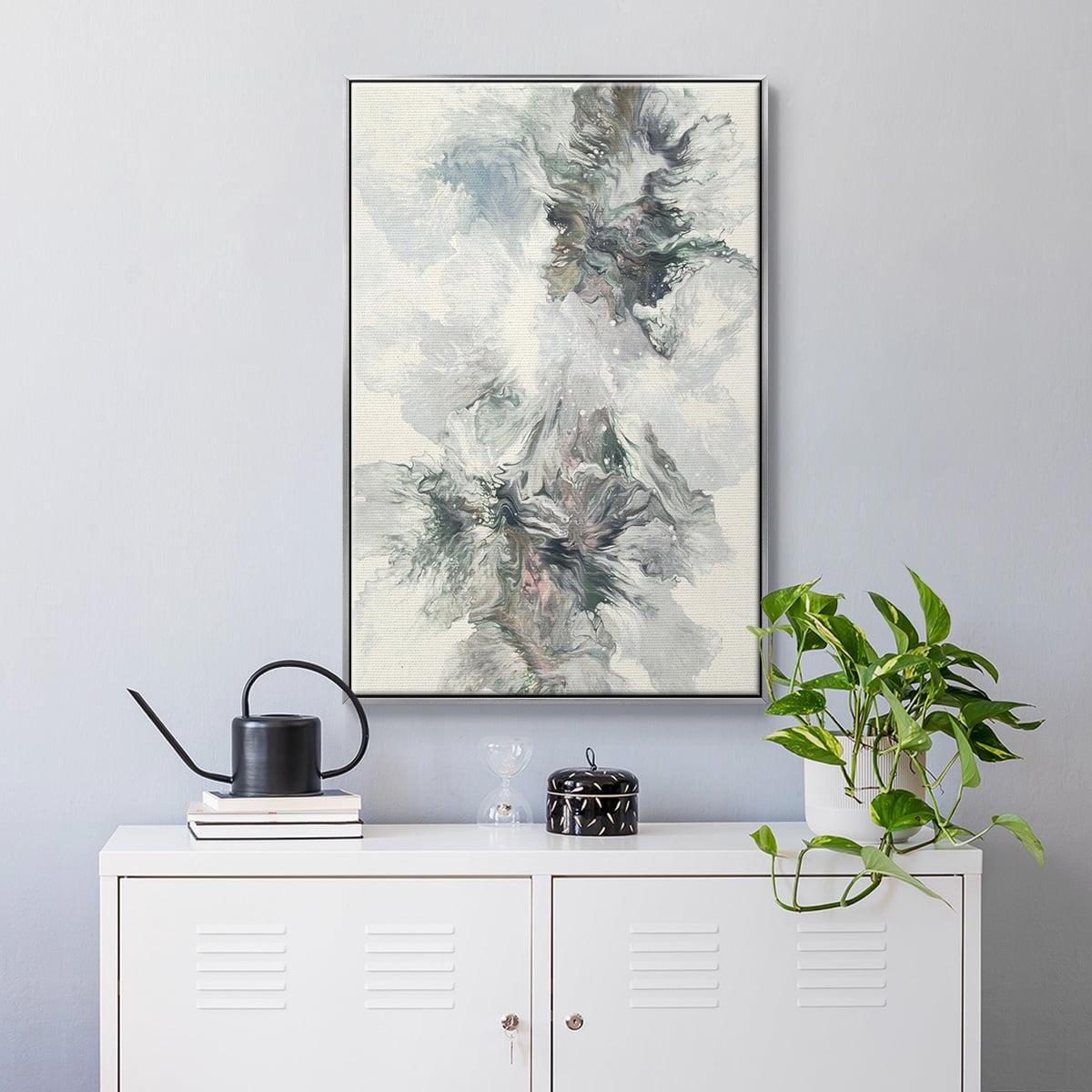 Dancing With Passion Framed Premium Gallery Wrapped Canvas - Ready to Hang - 27 x 41 - Silver Floating Frame