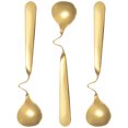 thumbnail image 4 of 3Pcs Kitchen Honey Spoons Decorative Dessert Spoons Curved Handle Spoons Home Hotel Spoons, 4 of 8