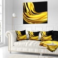 thumbnail image 3 of Designart Yellow Gold Texture Pattern - Abstract Throw Pillow - 18x18, 3 of 5