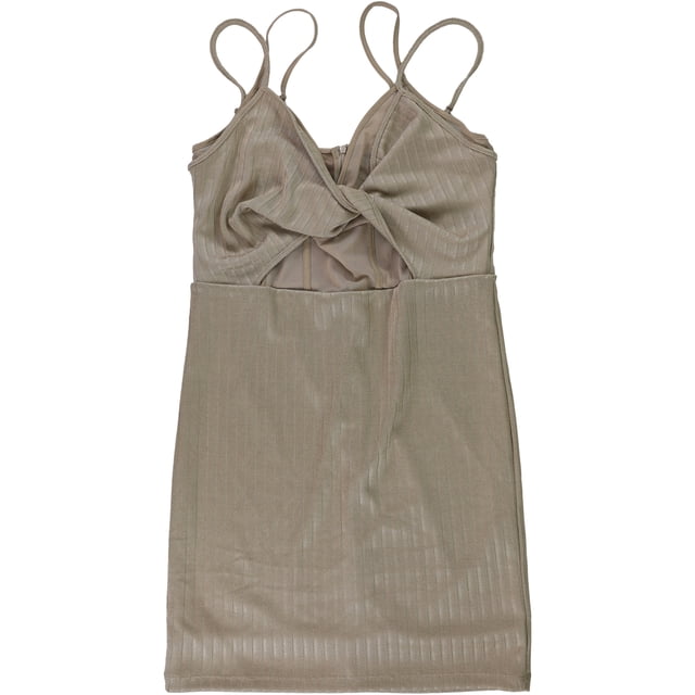Minivestido Guess sin mangas para mujer beige extragrande