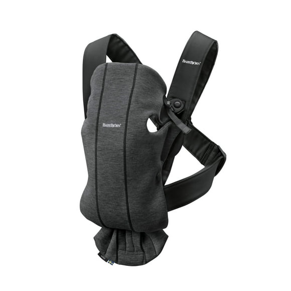 Portabebés BabyBjörn Mini 3D Jersey gris antracita