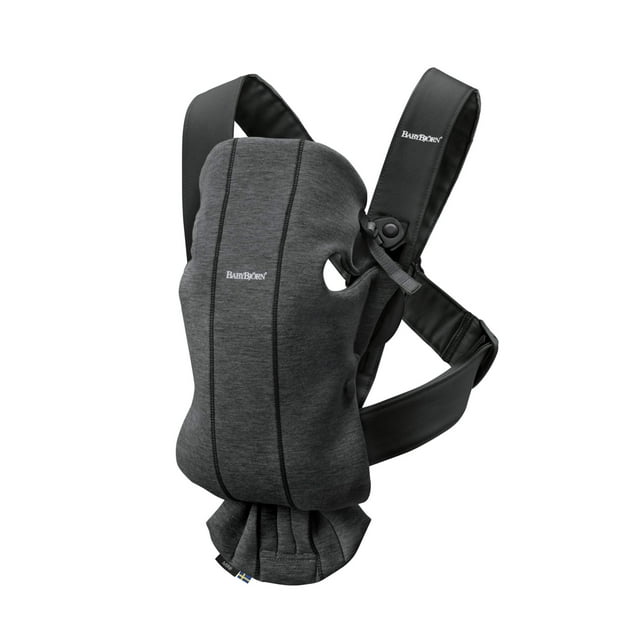 Portabebés BabyBjörn Mini 3D Jersey gris antracita