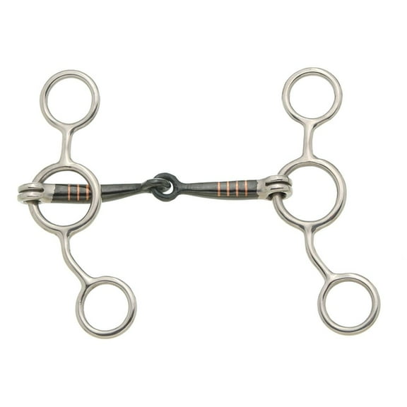 Kelly Silver Star Sweet Iron Jr. Cow Snaffle - Stainless Steel - 5" Mouth