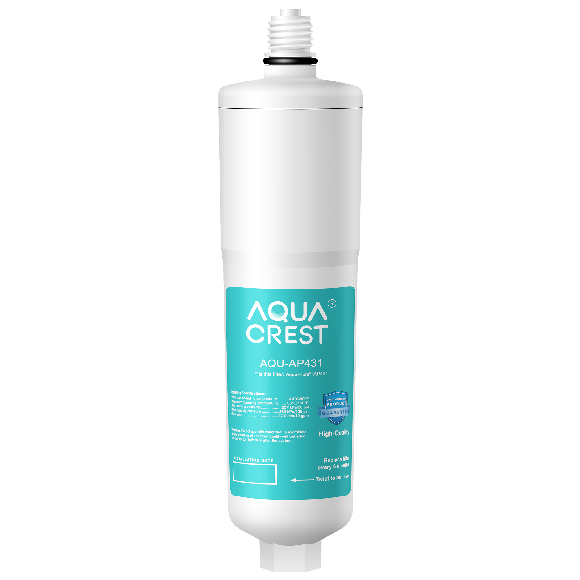 1 Pack AQUACREST AP431 Cartridge, Compatible with Aqua-Pure AP431 Hot ...