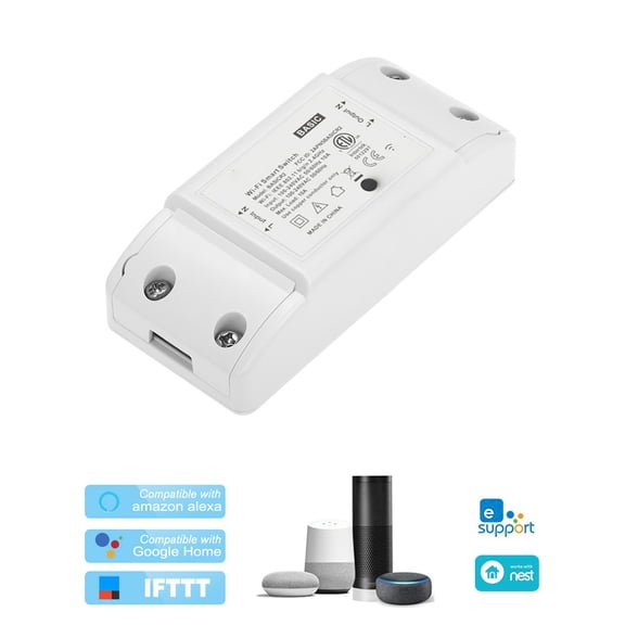 Wireless Remote Switch,Switch Compatible With 10a/2200w Wirel Remote Android/ios App Universal App Appliances Remote Switch Wifi Switch Simbae