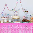 thumbnail image 4 of KAKOWELY Falda de mesa: Falda de flecos de oropel metálico - Cortina de mesa con borlas decorativas para flotadores de hotel, fiestas de cumpleaños, baby showers, bodas y festivales, 4 of 4